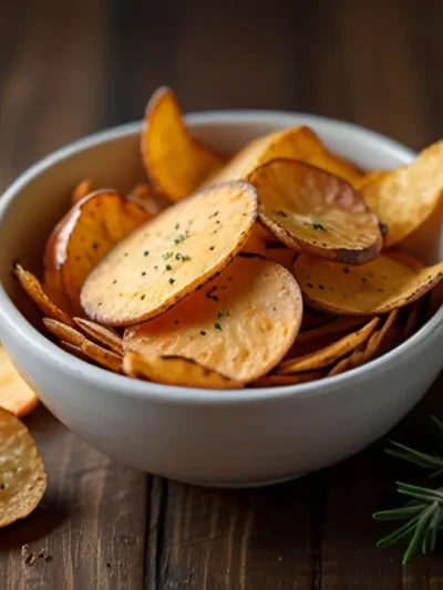 Chips de Batata Doce Assada