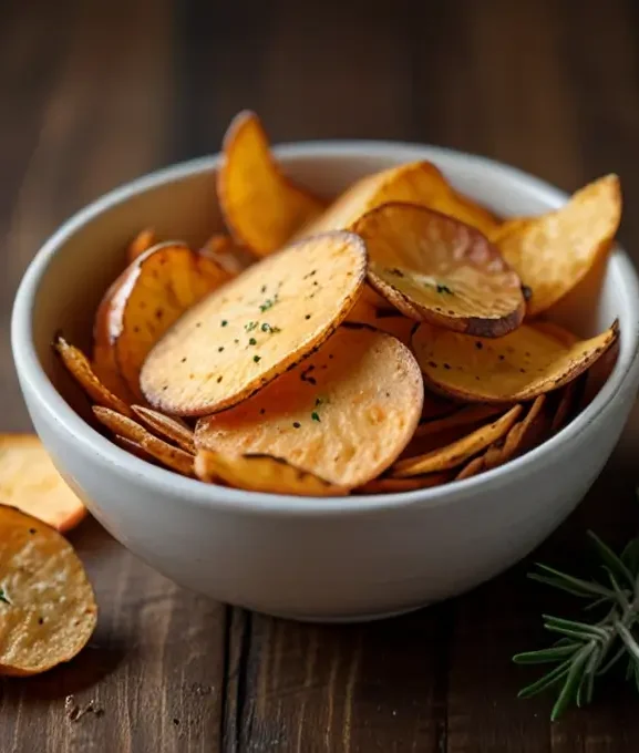 Chips de Batata Doce Assada